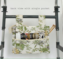 Load image into Gallery viewer, White Hydrangea walker bag