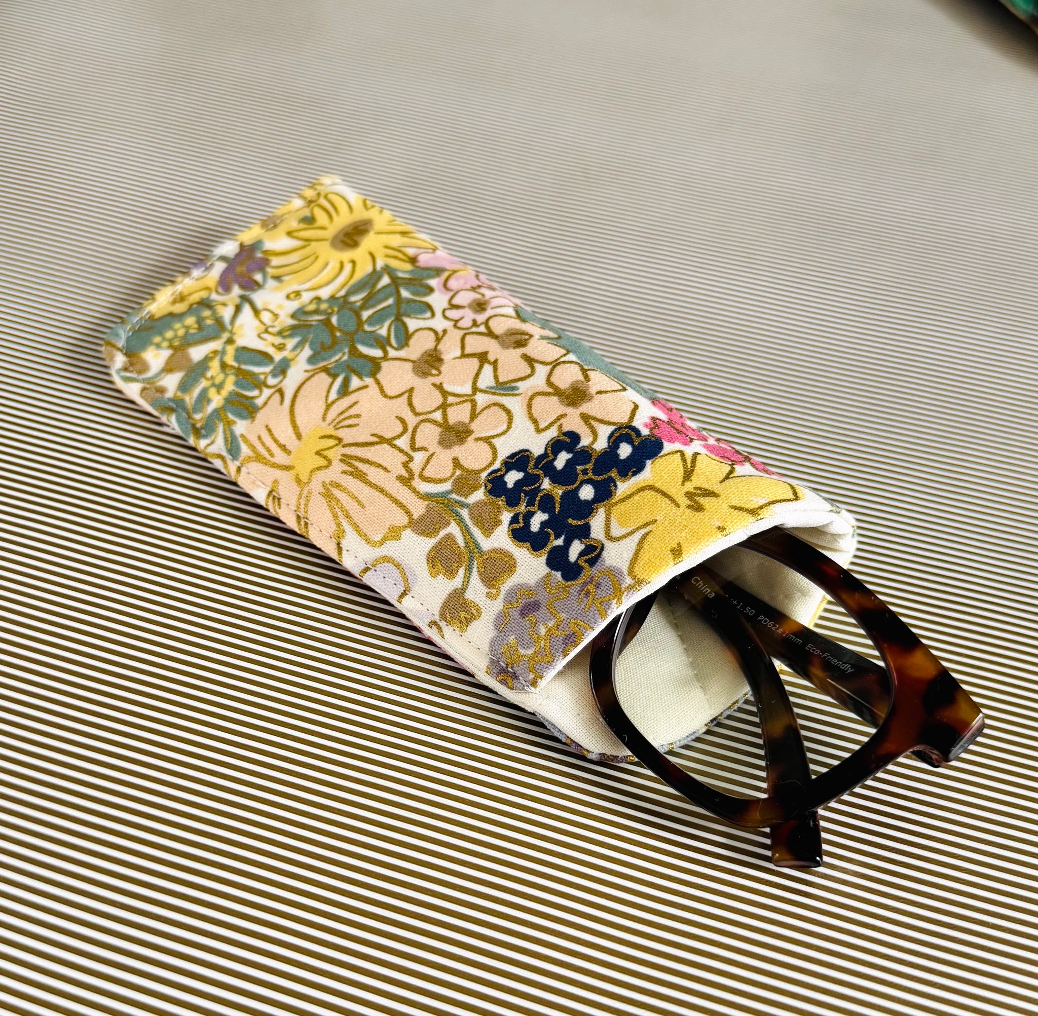 Handmade Woven Cotton Eyeglasses Pouch with Strap Cotton Eyeglass Case - Etsy main image 4