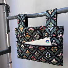 Load image into Gallery viewer, Vintage Floral Rifle Paper Co walker bag with pockets
