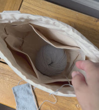 Load and play video in Gallery viewer, Black Amalfi floral project bag
