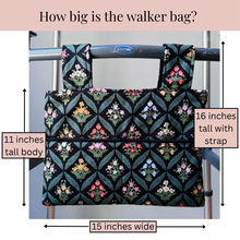 Load image into Gallery viewer, Vintage Floral Rifle Paper Co walker bag with pockets
