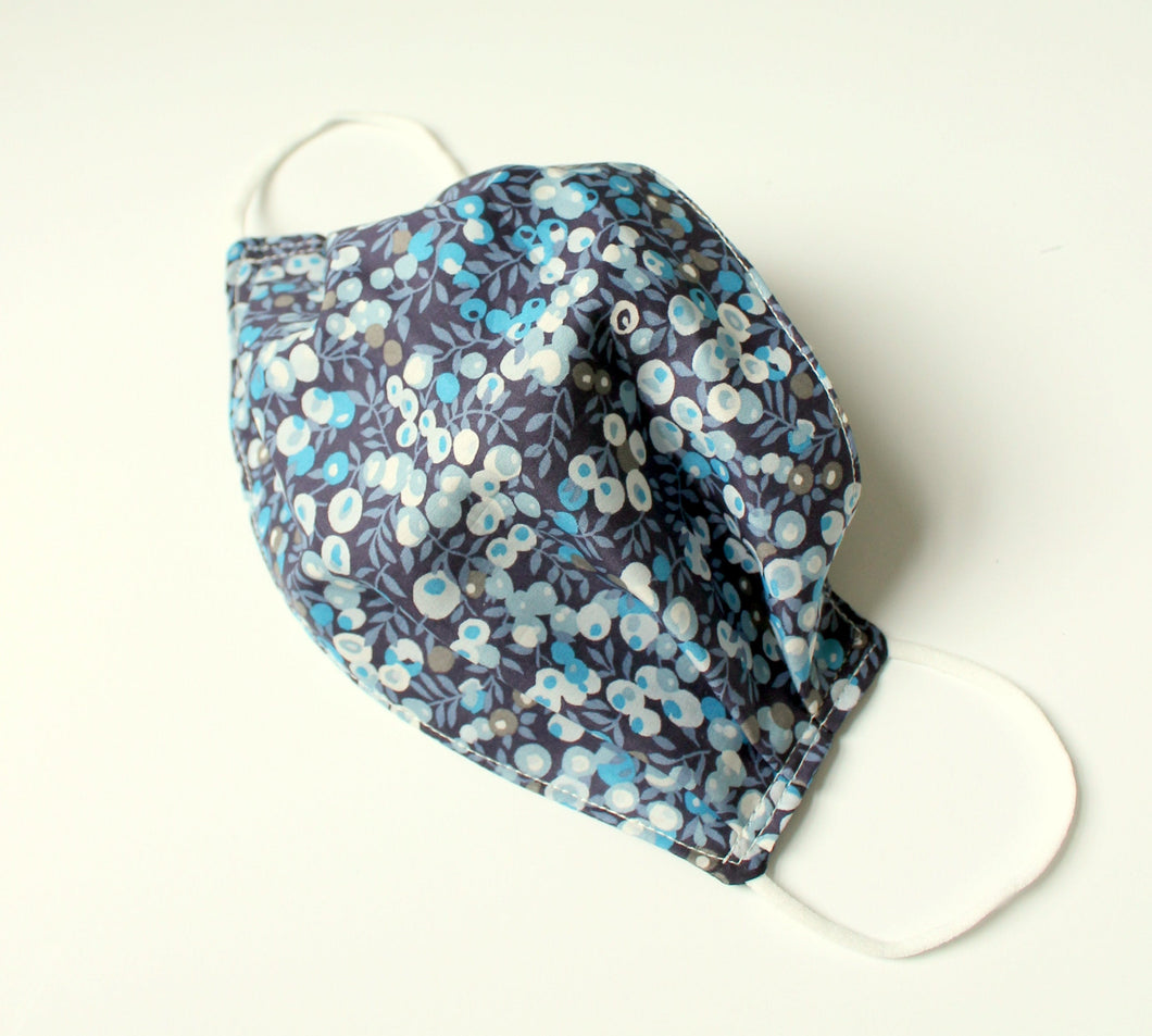 navy Liberty of London face mask