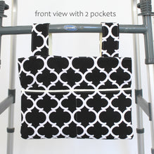 Load image into Gallery viewer, stylish walker bag, walker tote, wheelchair bag, Mother&#39;s day Grandma, nursing home needs, walker accessories, walker bag for elderly
