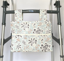 Load image into Gallery viewer, stylish walker bag, walker tote, wheelchair bag, walker bag with pockets, nursing home needs, hip replacement gift, walker bag for elderly
