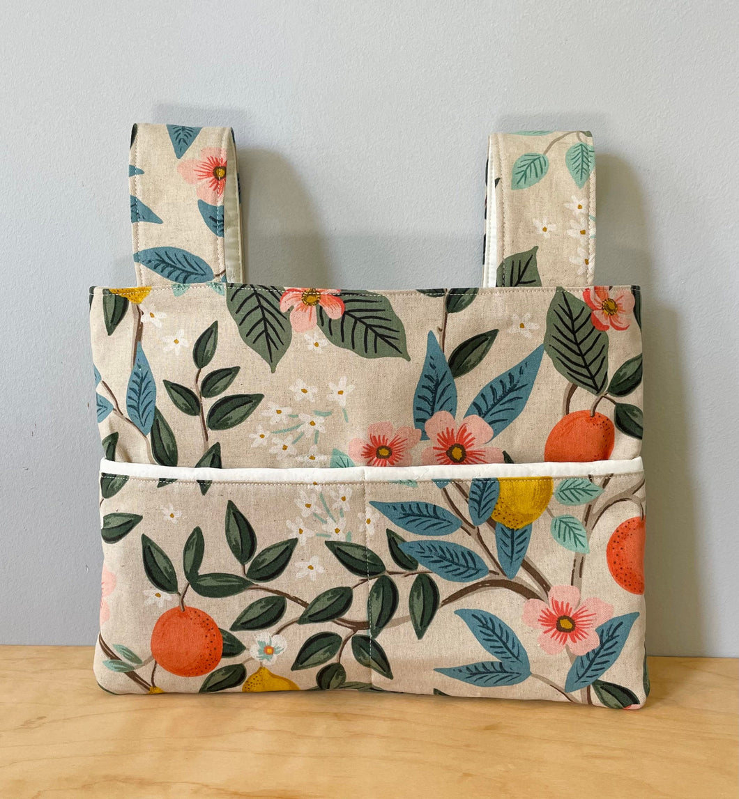Citrus flora walker bag with pockets
