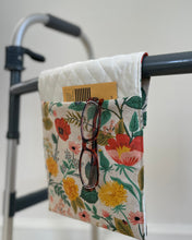 Load image into Gallery viewer, small floral walker bag, Rifle paper co walker bag, stylish small walker tote, Christmas gift for mom, floral rollator bag
