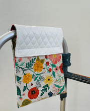 Load image into Gallery viewer, small floral walker bag, Rifle paper co walker bag, stylish small walker tote, Christmas gift for mom, floral rollator bag
