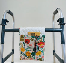 Load image into Gallery viewer, small floral walker bag, Rifle paper co walker bag, stylish small walker tote, Christmas gift for mom, floral rollator bag

